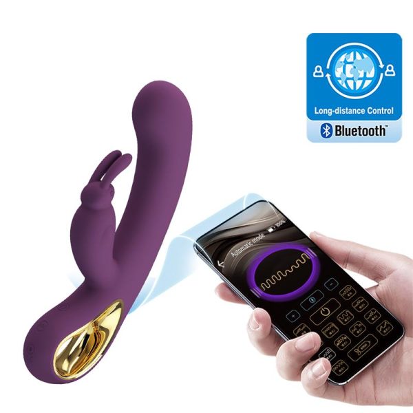 Liam G-Spot Vibrator Silicone with App Purple - Image 6