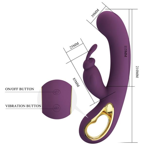 Liam G-Spot Vibrator Silicone with App Purple - Image 7