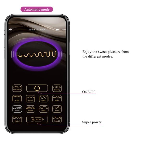 Liam G-Spot Vibrator Silicone with App Purple - Image 12