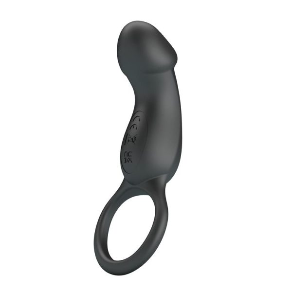 Trae Vibrating Cock Ring USB  Black - Image 2