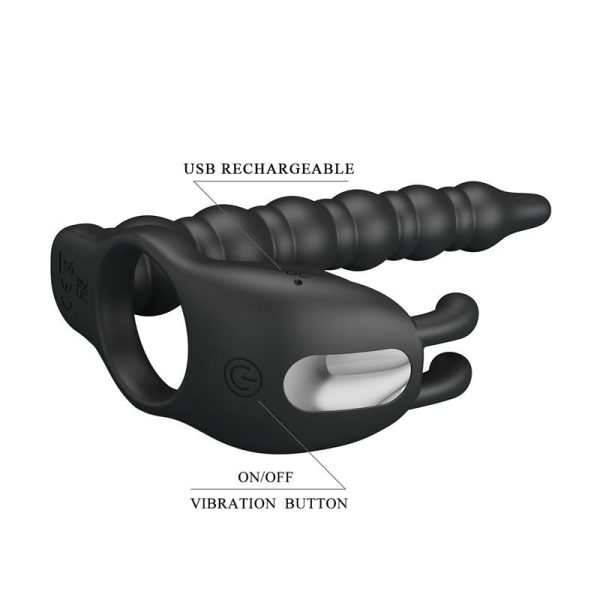 Blackney Cock Ring Vibrator Plug Silicone - Image 8