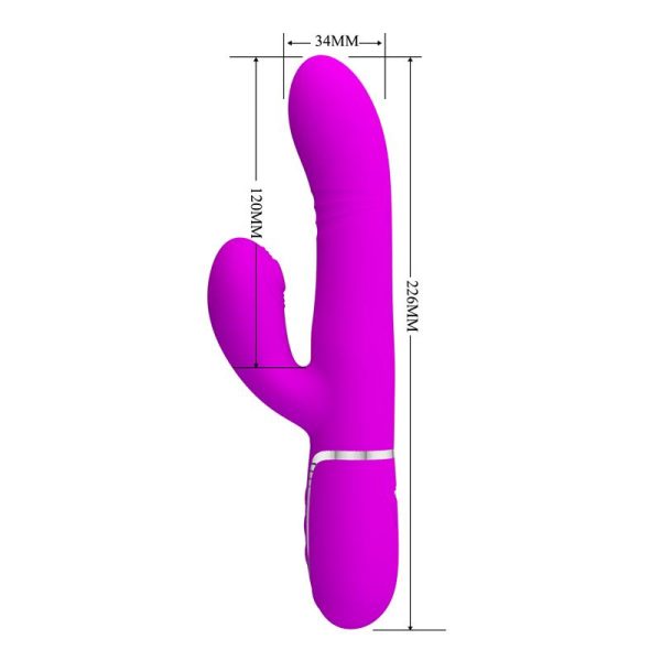 Mariana Vibrator 4 in 1 Silicone Fuchsia - Image 8