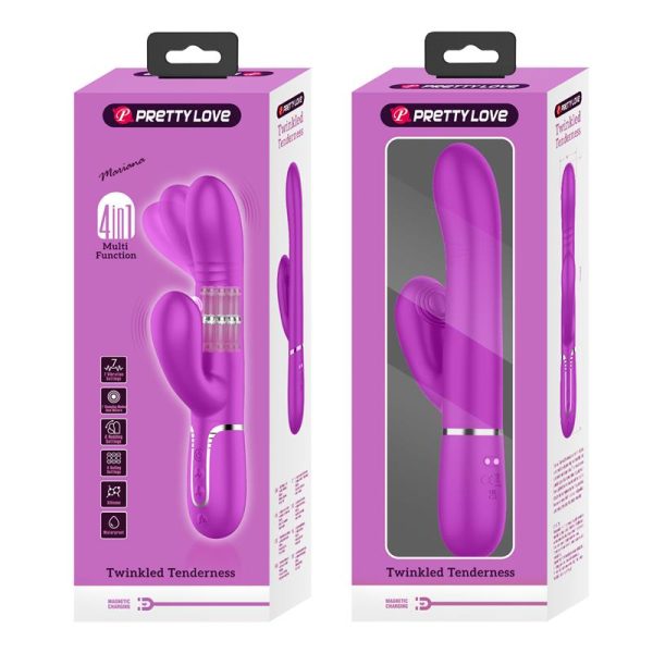 Mariana Vibrator 4 in 1 Silicone Fuchsia - Image 11