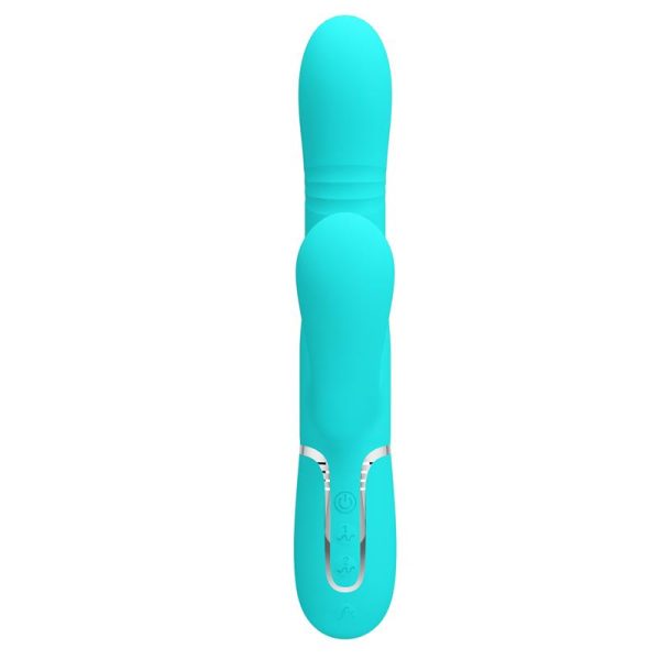 Mariana Vibrator 4 in 1 Silicone Turquoise - Image 2