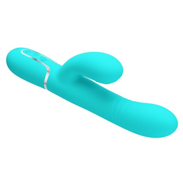 Mariana Vibrator 4 in 1 Silicone Turquoise - Image 3