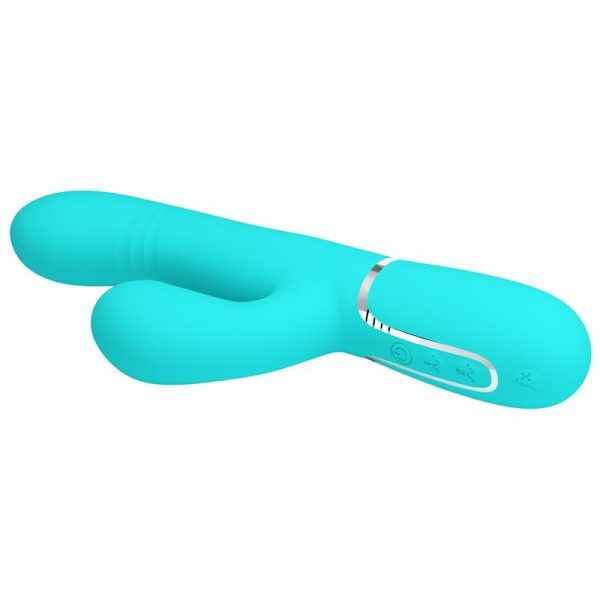 Mariana Vibrator 4 in 1 Silicone Turquoise - Image 5