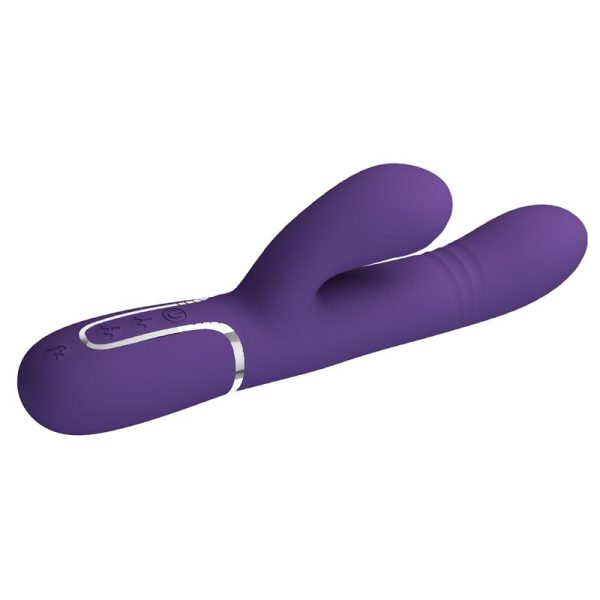 Mariana Vibrator 4 in 1 Silicone Purple - Image 4