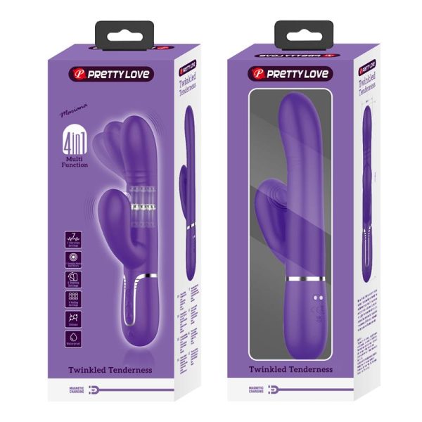 Mariana Vibrator 4 in 1 Silicone Purple - Image 11