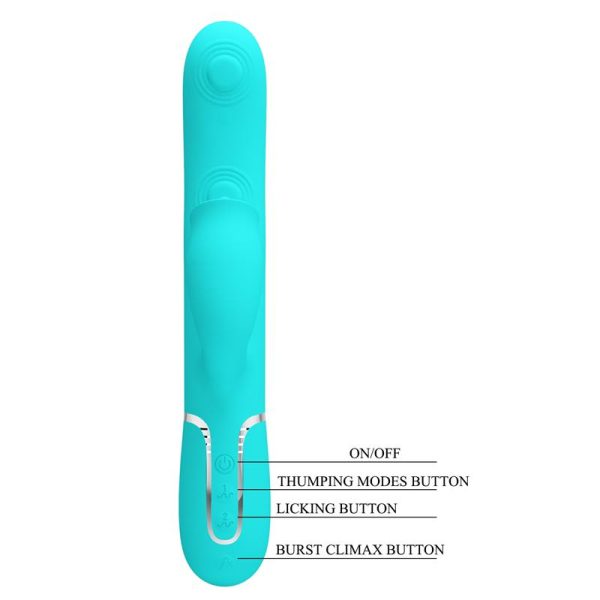 Gigi Vibrator Licking and Thumping Turquoise - Image 9