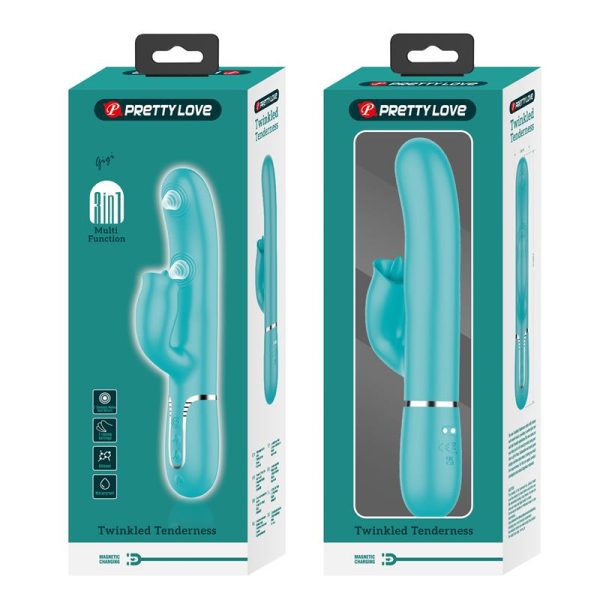 Gigi Vibrator Licking and Thumping Turquoise - Image 11