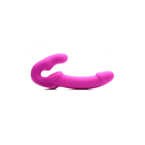 Evoke Vibrating Strapless Strap-On USB Pink - Image 2