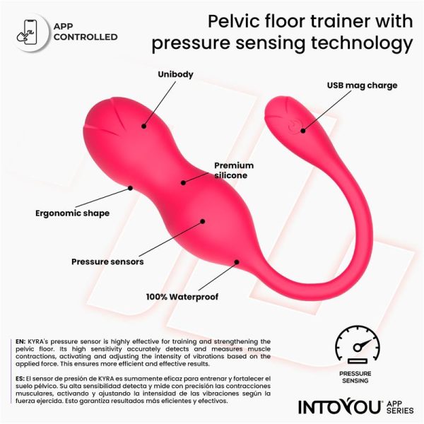 Kyra Pelvic Floor Trainer with Pressure Sensing and App - Image 10