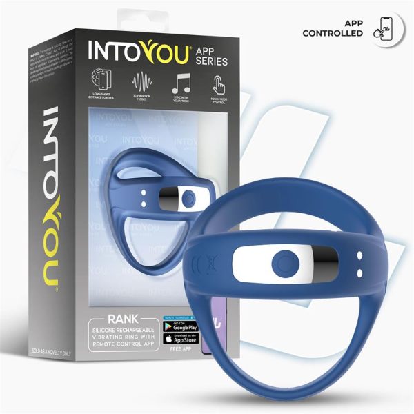 Rank Vibrating Ring with App Blue - Image 5