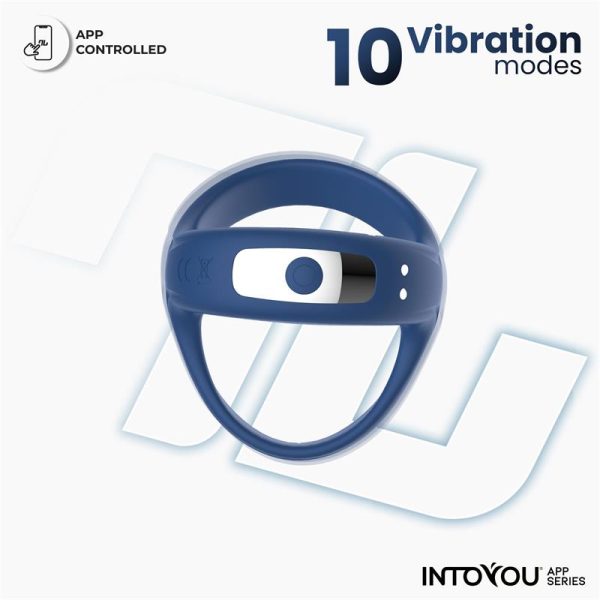 Rank Vibrating Ring with App Blue - Image 8