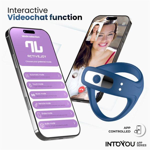 Rank Vibrating Ring with App Blue - Image 2