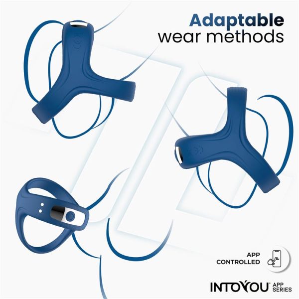Rank Vibrating Ring with App Blue - Image 4
