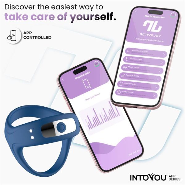 Rank Vibrating Ring with App Blue - Image 6