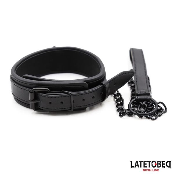 Neoprene Bondage Collar and Leash - Image 2