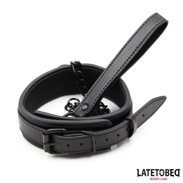 Neoprene Bondage Collar and Leash - Image 3