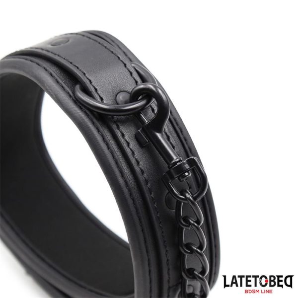 Neoprene Bondage Collar and Leash - Image 4