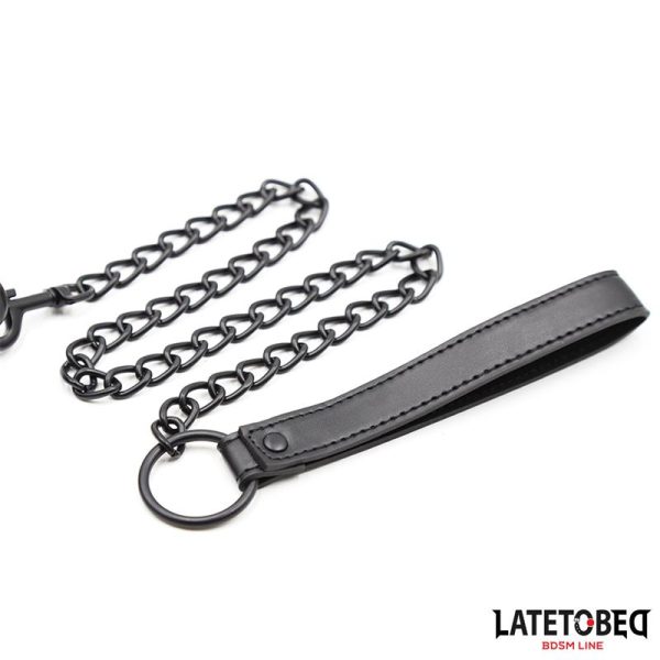 Neoprene Bondage Collar and Leash - Image 5