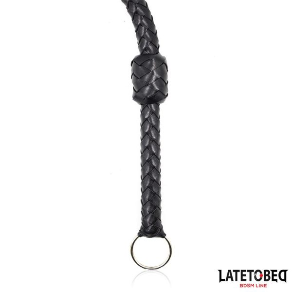 Braided Whip Black 116cm - Image 4