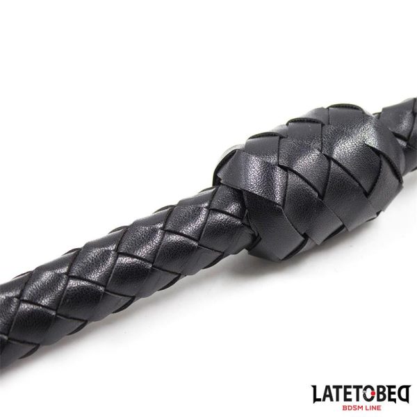 Braided Whip Black 116cm - Image 5