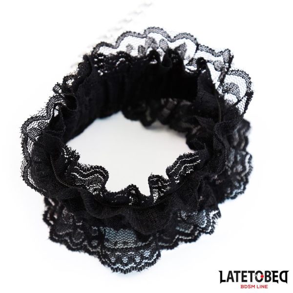 Lace Elastic Ankle Restraints Black - Image 4
