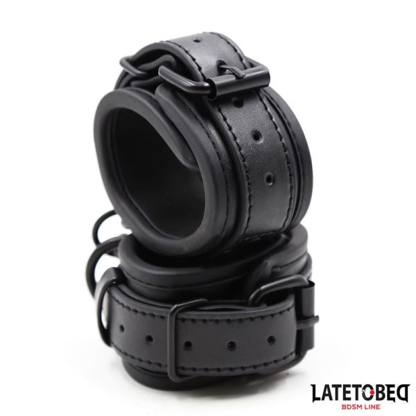 Handcuffs Adjustable Neoprene Black - Image 3