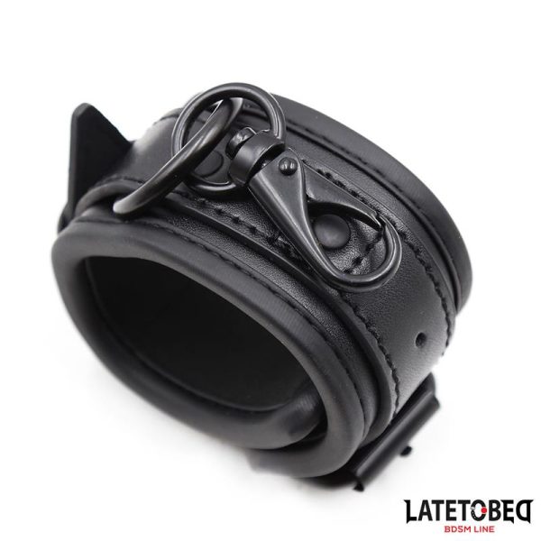 Handcuffs Adjustable Neoprene Black - Image 4