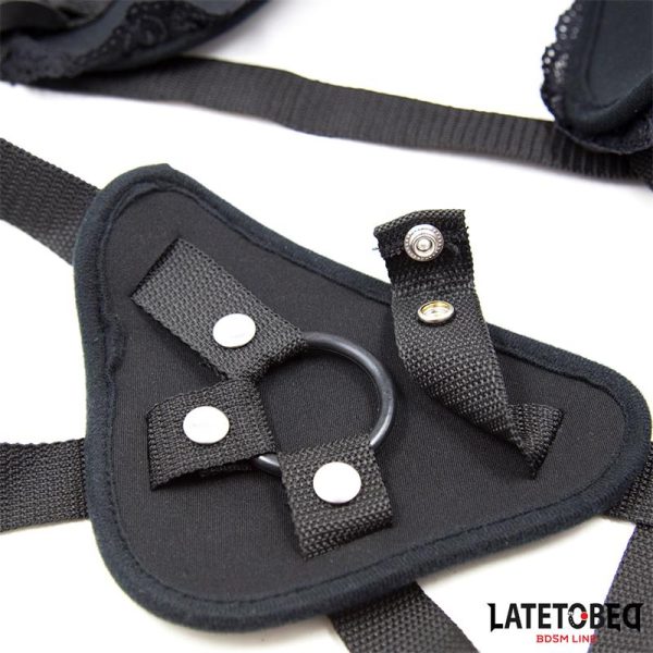 Lace Edge Strap On with Silicone Ring - Image 6