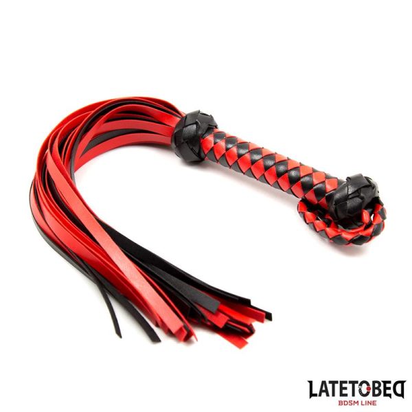 Stripe Barbed Flogger Red and Black - Image 2