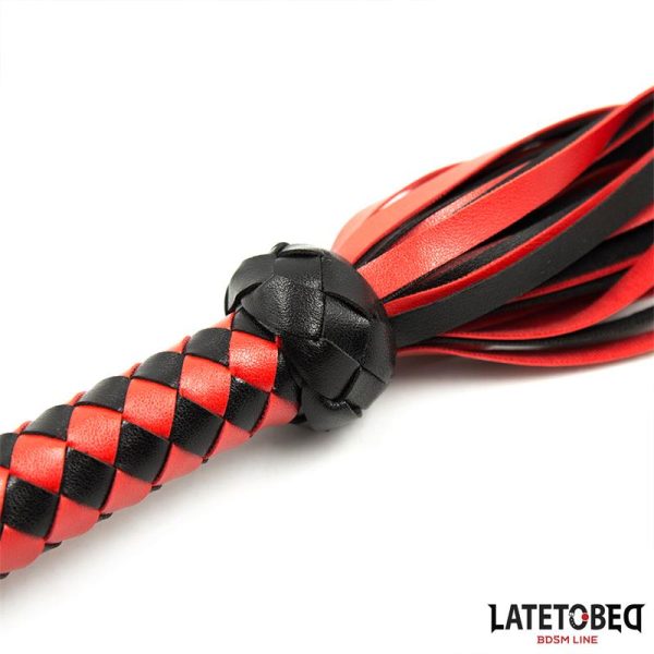 Stripe Barbed Flogger Red and Black - Image 5