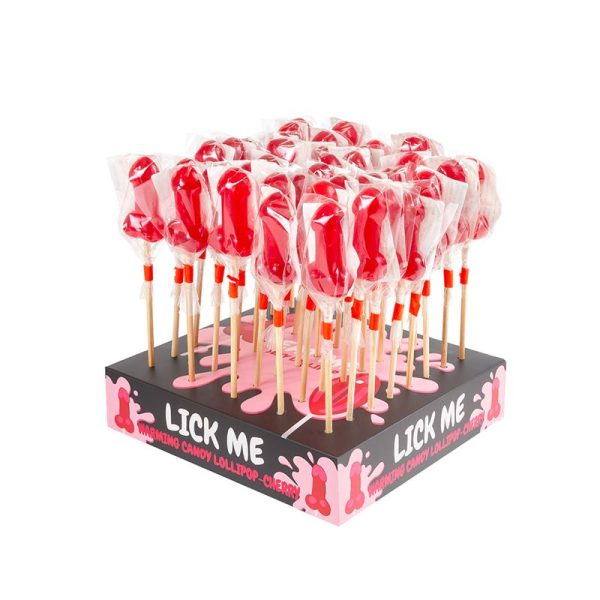 Display Cherry Lollipops Spicy Warming Effect 40 pcs - Image 2