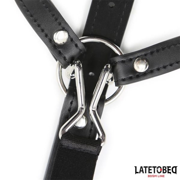 Head Harness with Ball Gag and Nose Hook - Image 5