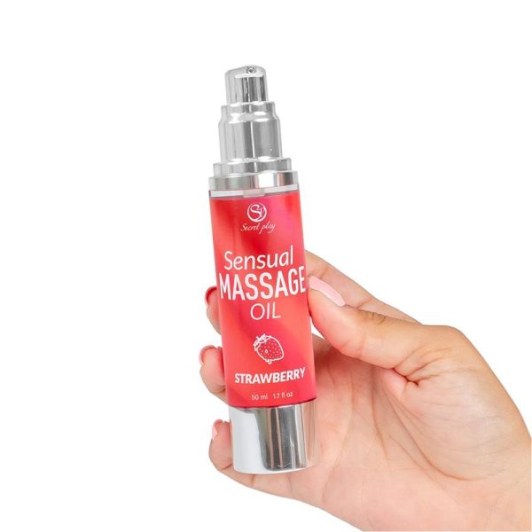 Sensual Massage Oil Strawberry 50 ml. - Image 3