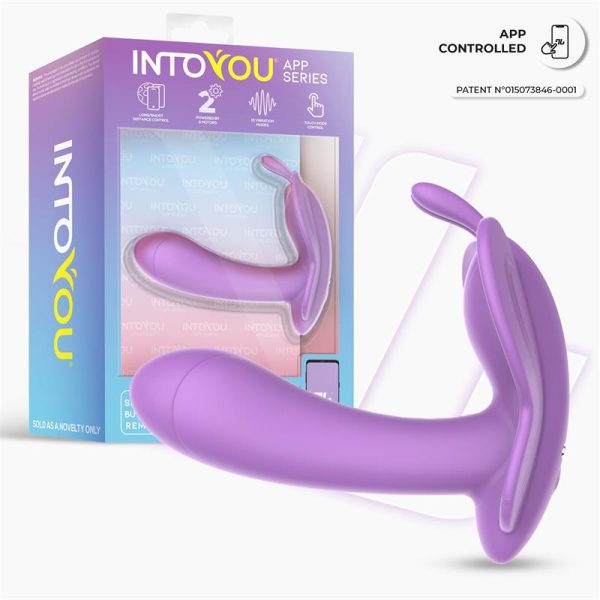 Wingy Butterfly Vibrator with App Lavender - Image 2