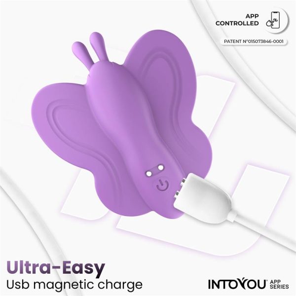 Wingy Butterfly Vibrator with App Lavender - Image 4