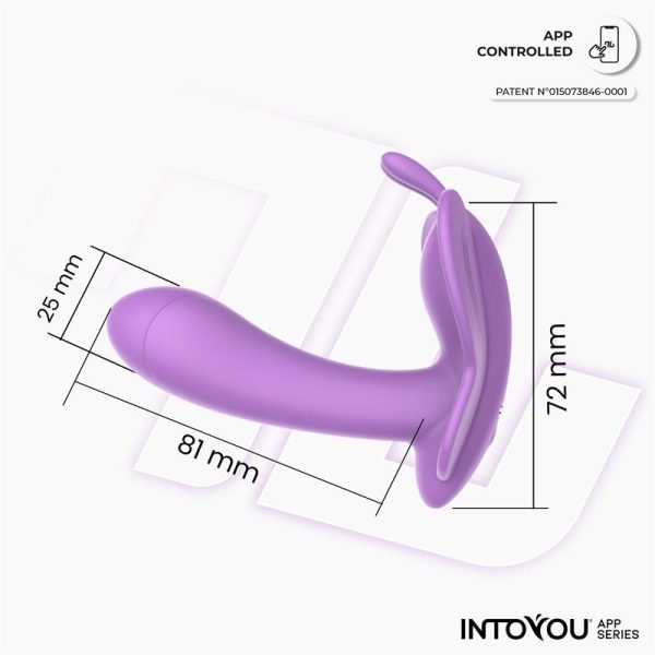 Wingy Butterfly Vibrator with App Lavender - Image 5