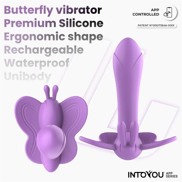 Wingy Butterfly Vibrator with App Lavender - Image 6