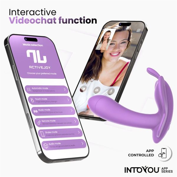 Wingy Butterfly Vibrator with App Lavender - Image 10