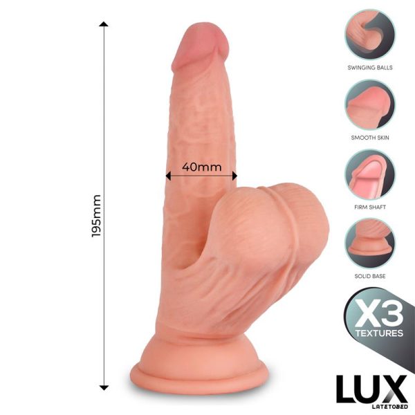 Lars Triple Density Dildo with Swinging Balls 7.6 - Image 6