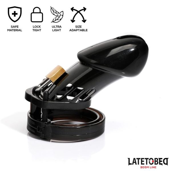 Chastity Penis Cage Long Black - Image 3