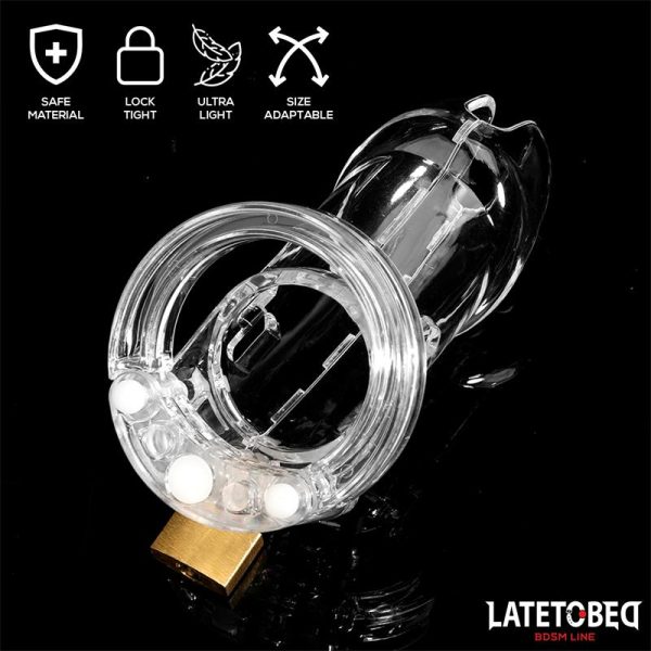 Chastity Penis Cage Long Clear - Image 6
