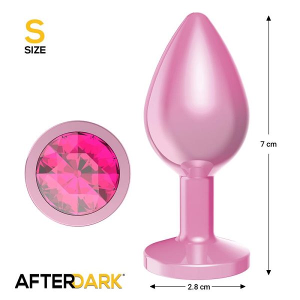 Anodyzed Anal Plug Pink with Jewel Size S - Image 3