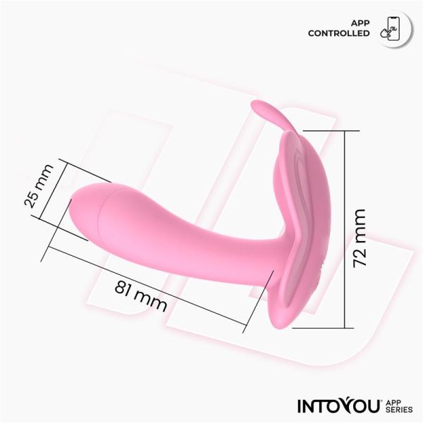 Wingy Butterfly Vibrator with App Pink - Image 5