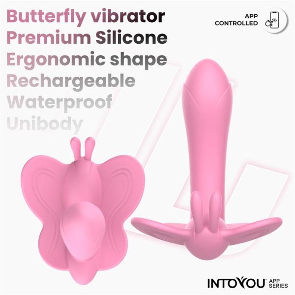 Wingy Butterfly Vibrator with App Pink - Image 6