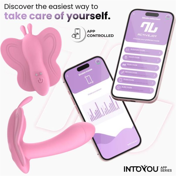 Wingy Butterfly Vibrator with App Pink - Image 7