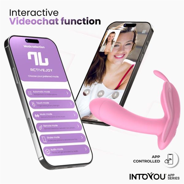 Wingy Butterfly Vibrator with App Pink - Image 10