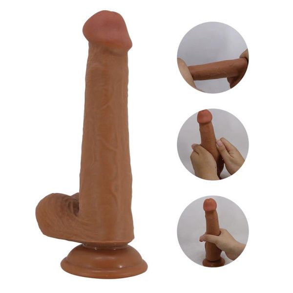 Tallen Dildo wirh Retractil-Sliding Skin Tan 22 cm - Image 2